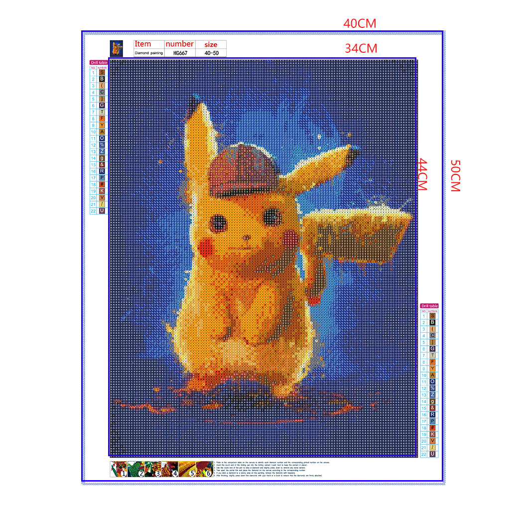 Full Diamond Painting kit - Pikachu (16x20inch)