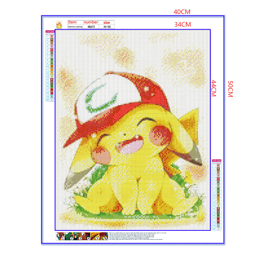 Full Diamond Painting kit - Pikachu (16x20inch)