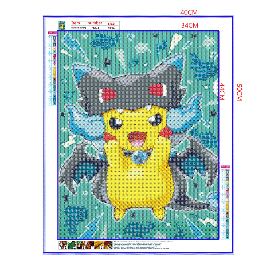 Full Diamond Painting kit - Pikachu (16x20inch)