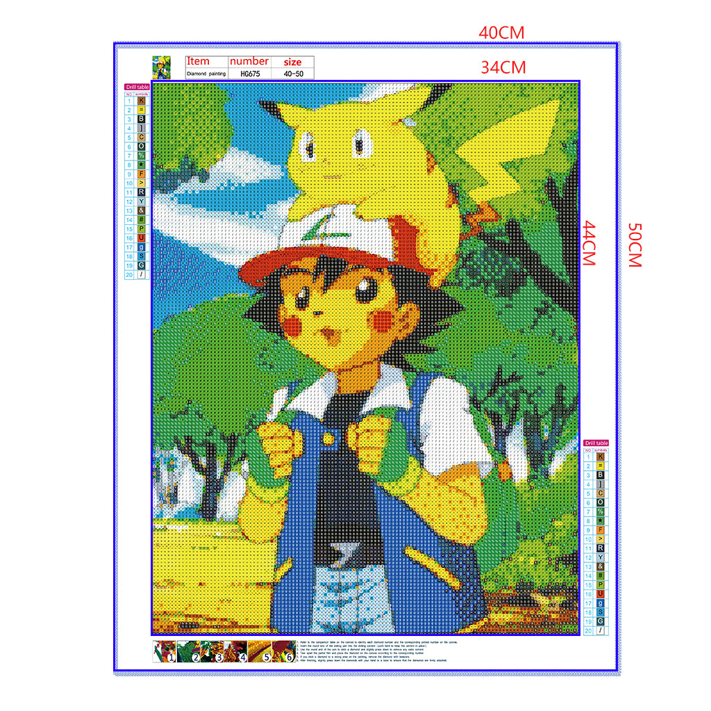 Full Diamond Painting kit - Pikachu (16x20inch)