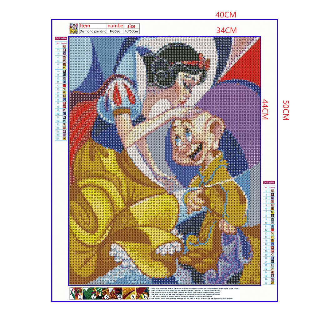 Full Diamond Painting kit - Snow White (16x20inch)