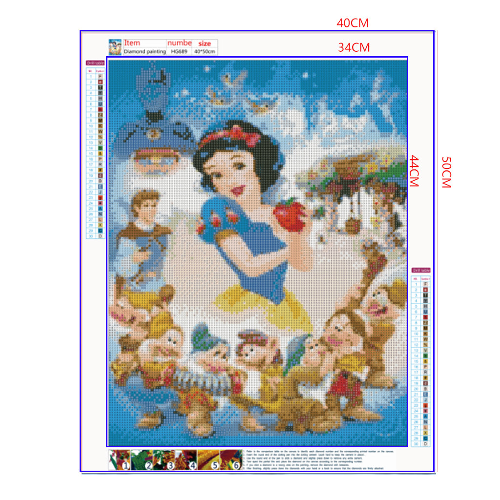 Full Diamond Painting kit - Snow White (16x20inch)