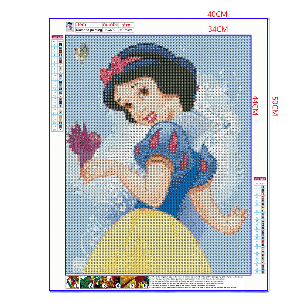 Full Diamond Painting kit - Snow White (16x20inch)