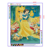 Full Diamond Painting kit - Snow White and the Dwarfs (16x20inch)