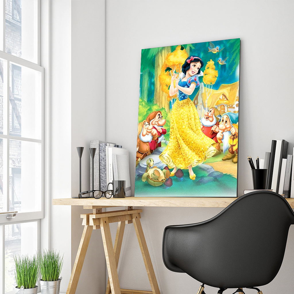 Full Diamond Painting kit - Snow White and the Dwarfs (16x20inch)