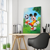 Full Diamond Painting kit - Mickey Mouse playing football (16x20inch)