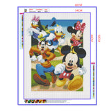 Full Diamond Painting kit - Mickey Mouse and his friends (16x20inch)