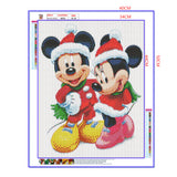 Full Diamond Painting kit - Minnie and Mickey at Christmas (16x20inch)