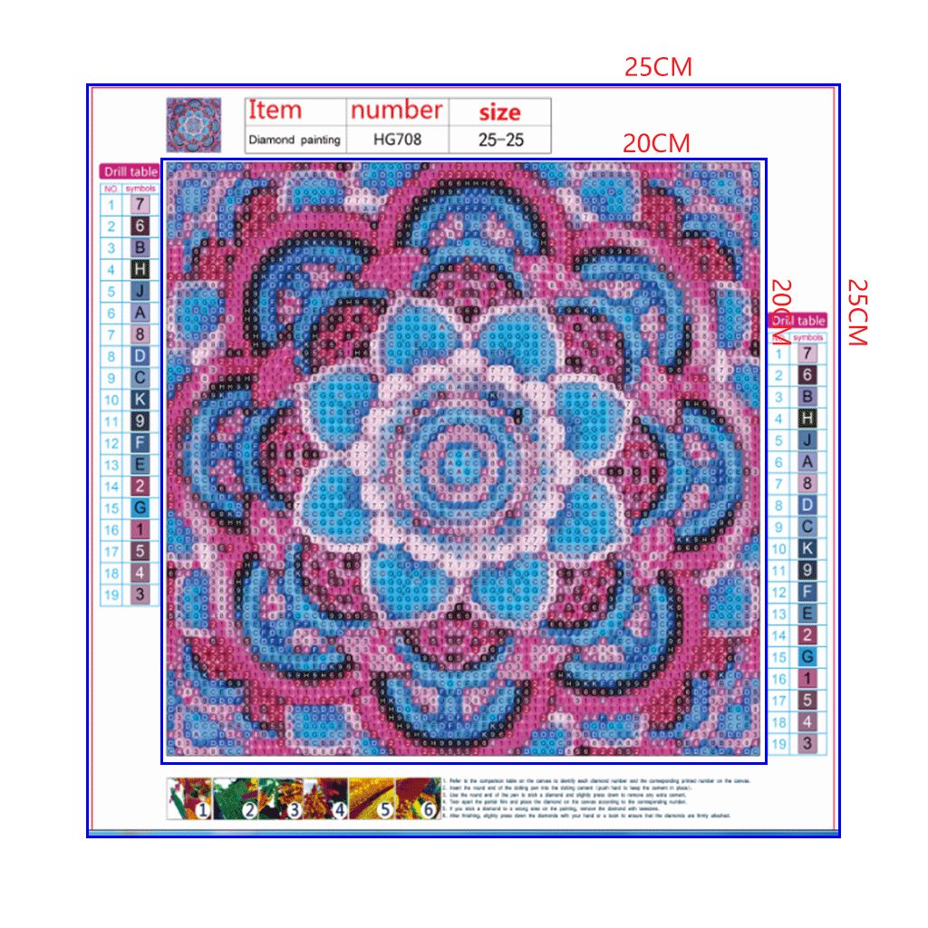 Full Diamond Painting kit - Mandala