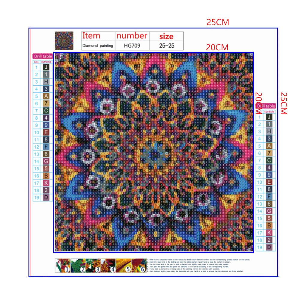Full Diamond Painting kit - Mandala