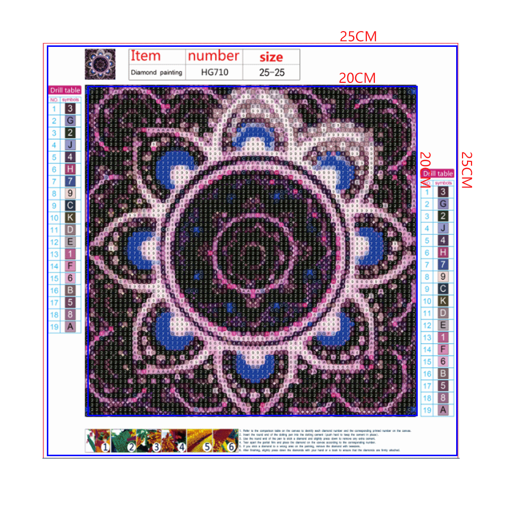 Full Diamond Painting kit - Mandala