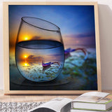 Full Diamond Painting kit - Lake and sunset