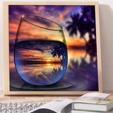 Full Diamond Painting kit - Lake and sunset