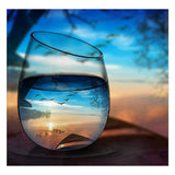 Full Diamond Painting kit - View of the sea from the glass