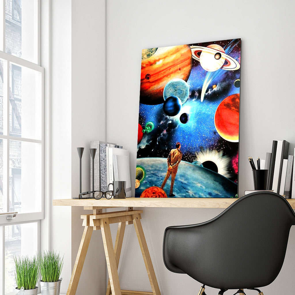 Full Diamond Painting kit - Man visit the planets