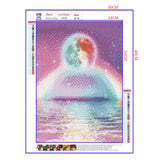 Full Diamond Painting kit - Beautiful rainbow and planet