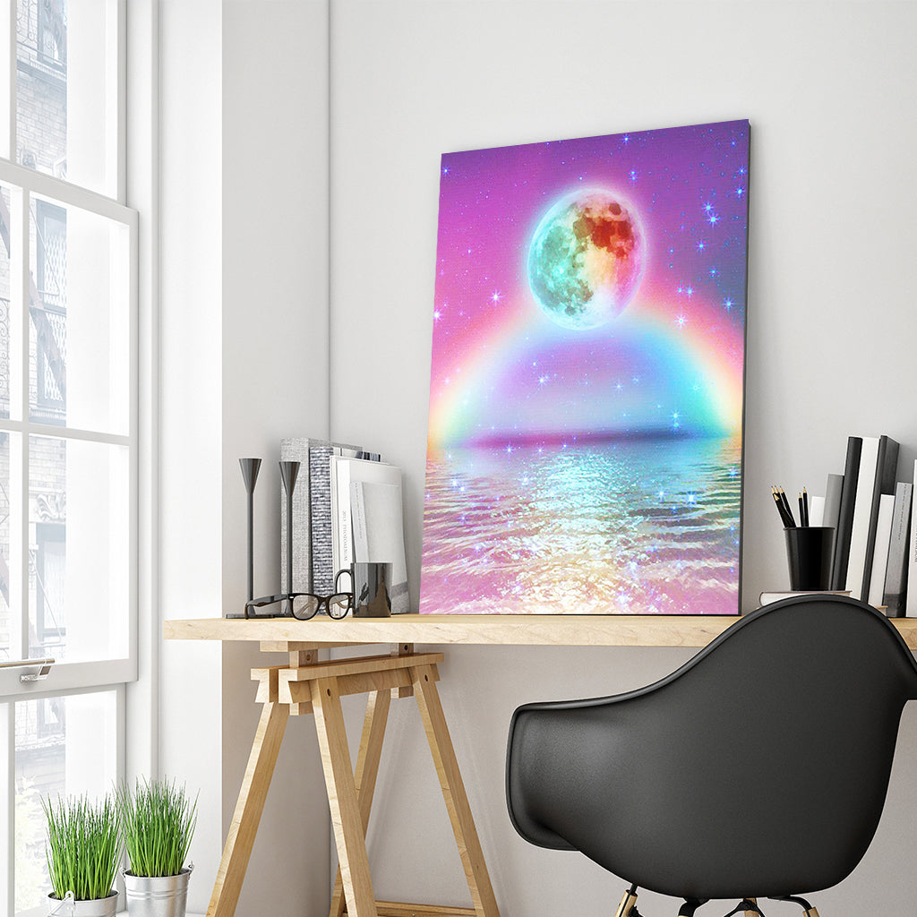 Full Diamond Painting kit - Beautiful rainbow and planet