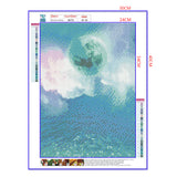 Full Diamond Painting kit - Blue planet and sea