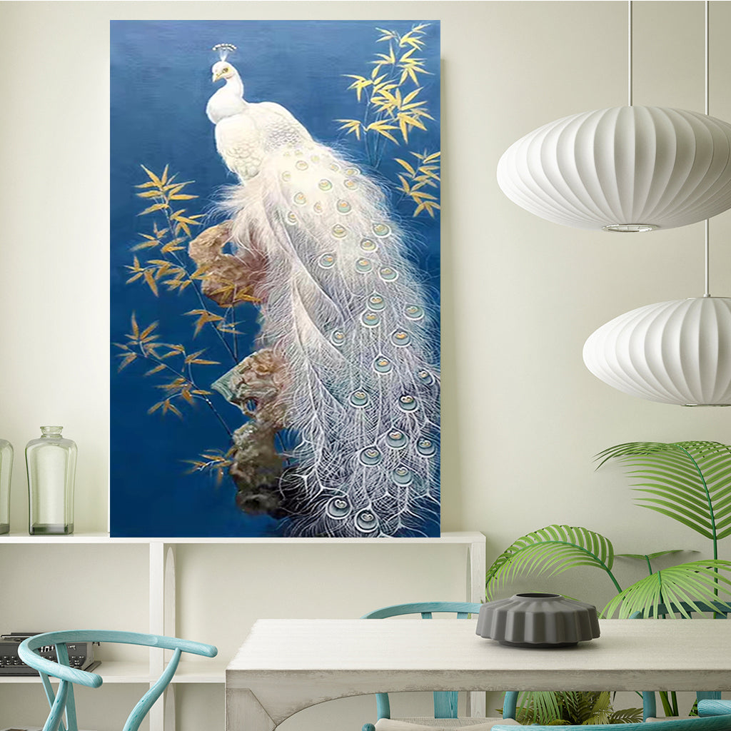 Full Diamond Painting kit - Beautiful peacock (16x24inch)