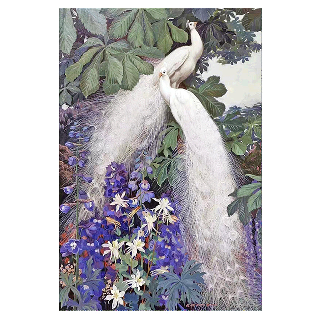 Full Diamond Painting kit - Beautiful peacocks (16x24inch)