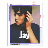 Full Diamond Painting kit - Jay Chou (16x20inch)