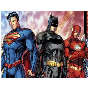Full Diamond Painting kit - Batman Superman Flash