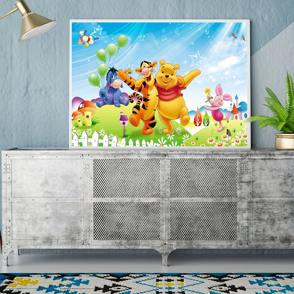 Full Diamond Painting kit - Winnie the pooh happy birthday