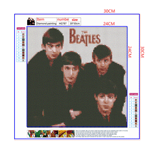 Full Diamond Painting kit - The Beatles