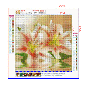 Full Diamond Painting kit - lily