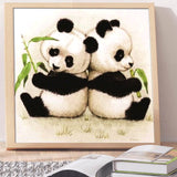 Full Diamond Painting kit - Cute pandas