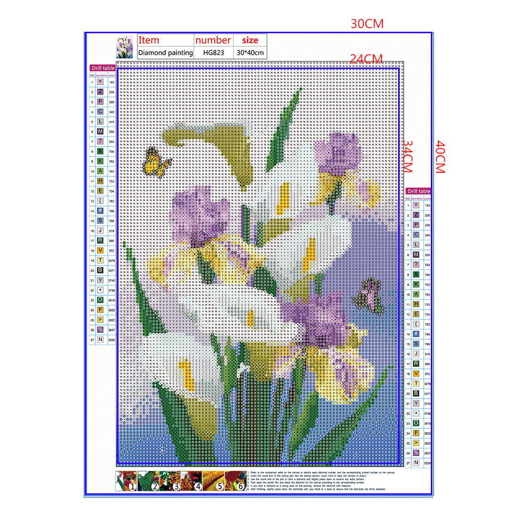 Full Diamond Painting kit - Calla lily