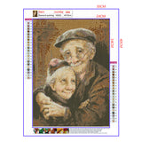 Full Diamond Painting kit - Happy old couple