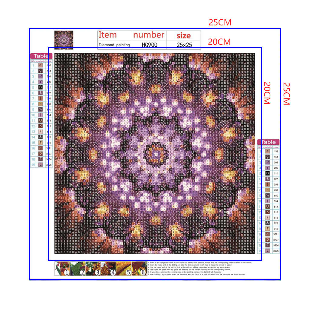 Full Diamond Painting kit - Mandala