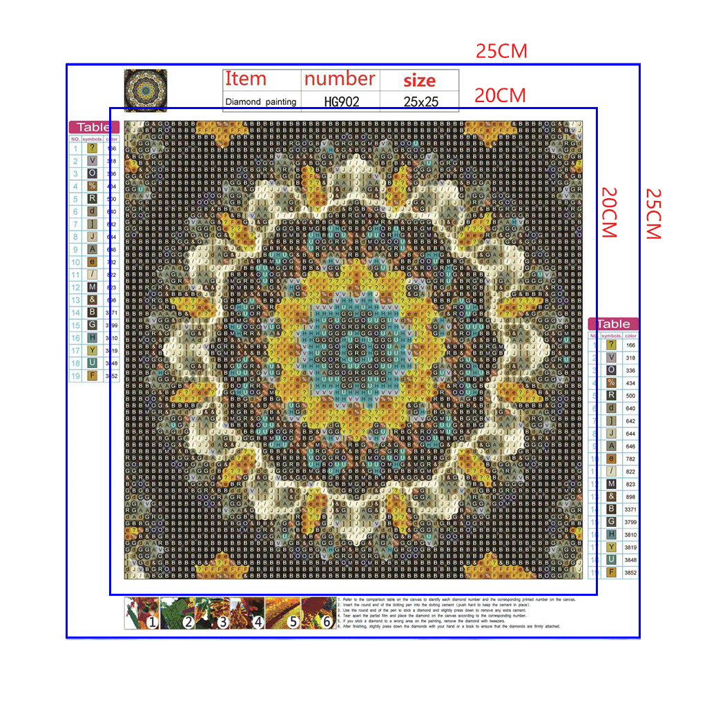 Full Diamond Painting kit - Mandala