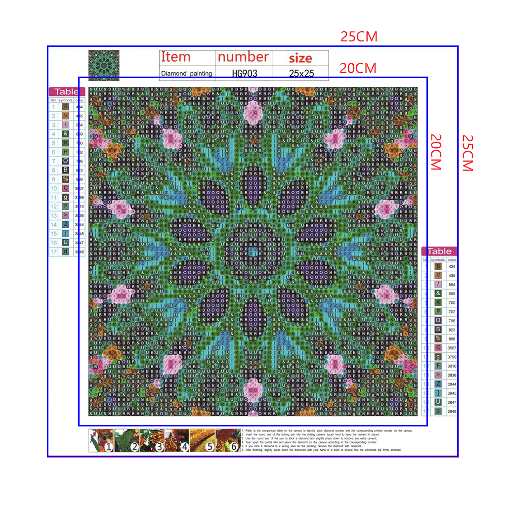 Full Diamond Painting kit - Mandala