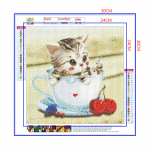 Full Diamond Painting kit - Cute little cat
