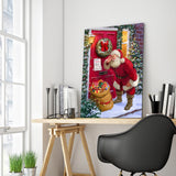 Full Diamond Painting kit - Santa Claus giving gifts
