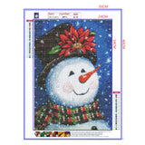 Full Diamond Painting kit - Cute christmas snowman