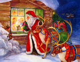 Full Diamond Painting kit - Santa Claus giving gifts