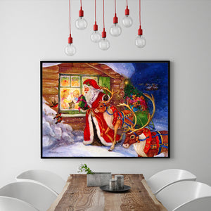 Full Diamond Painting kit - Santa Claus giving gifts