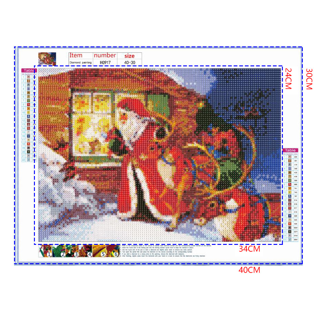 Full Diamond Painting kit - Santa Claus giving gifts
