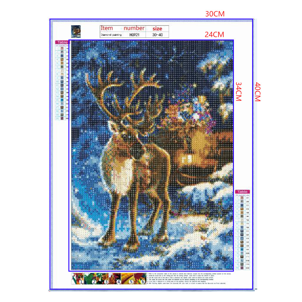 Full Diamond Painting kit - Christmas deer