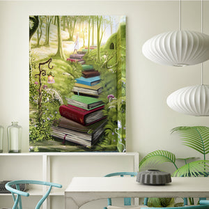 Full Diamond Painting kit - Book stairs