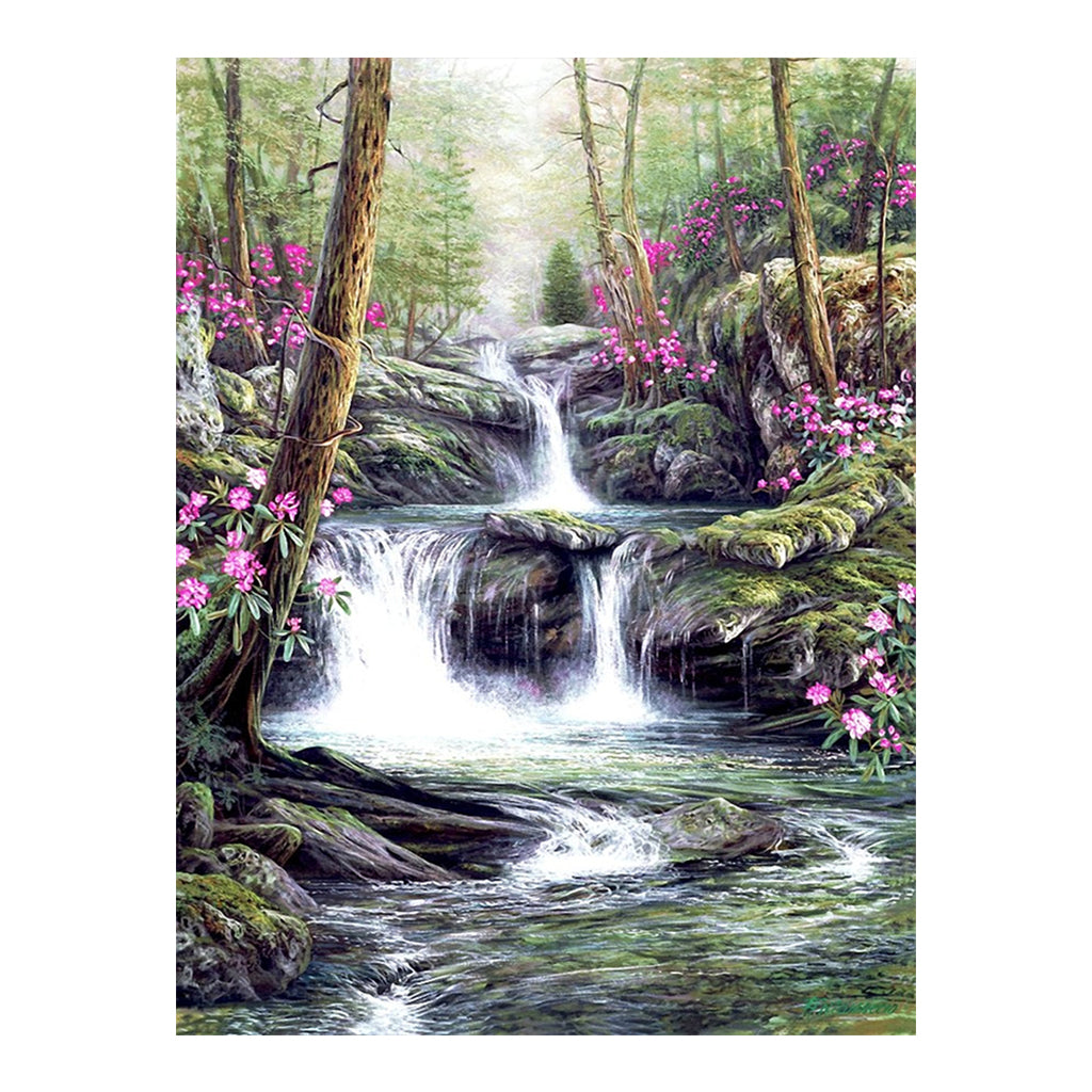 Full Diamond Painting kit - Mountain stream