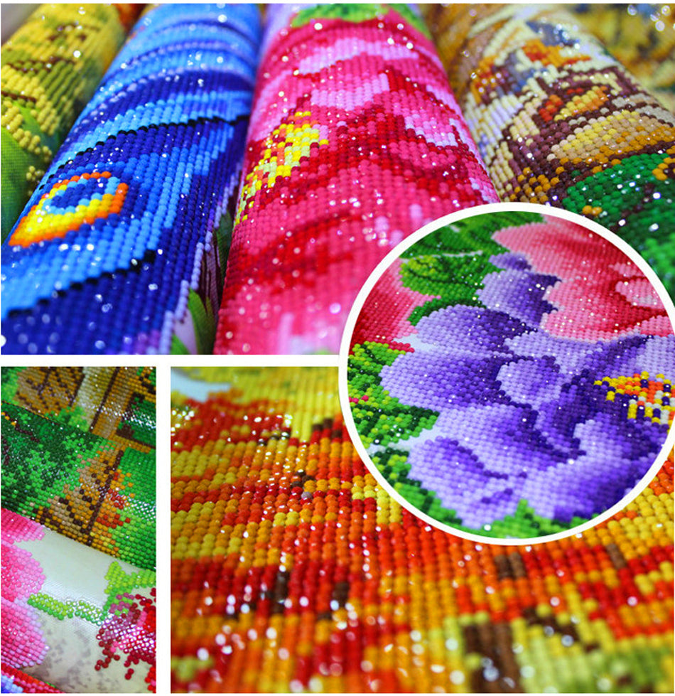 Full Large Diamond Painting kit - Rose flowers
