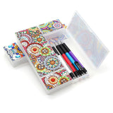 DIY Diamond Painting Stationery box | 2 Grids Flower