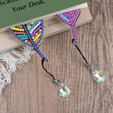 6 Pcs DIY Feather Diamond Painting Bookmark