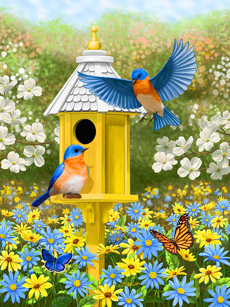 Full Diamond Painting kit - Bird's nest