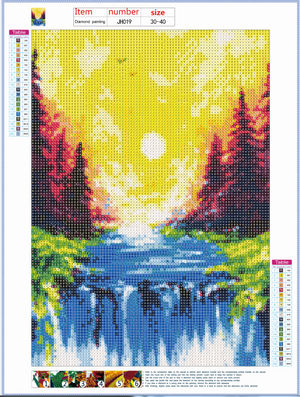 Full Diamond Painting kit - Colorful scenery