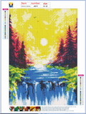 Full Diamond Painting kit - Colorful scenery